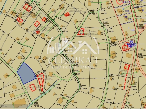 Парцел в с. Бистрица, Област София-град - 1063 кв.м за 133 €/кв.м - Снимка #1