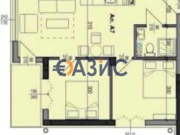 Тристаен апартамент в Несебър - 67 кв.м за 1792 €/кв.м - Снимка #1