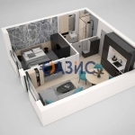 Двустаен апартамент в к.к. Слънчев бряг - 49 кв.м за 1197 €/кв.м - Снимка #1