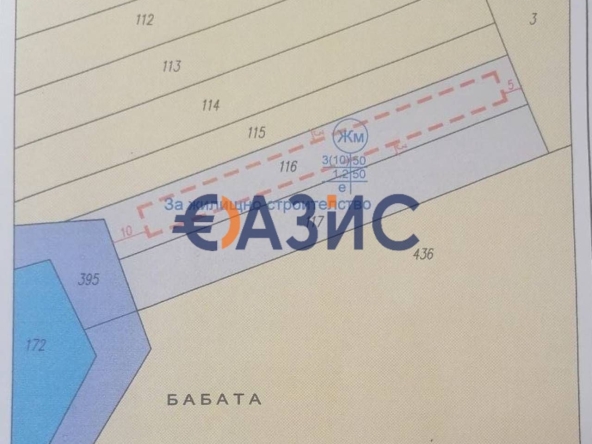 Парцел в Ахелой - 2007 кв.м за 29 €/кв.м - Снимка #1