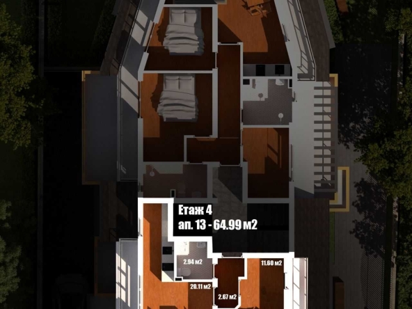 Двустаен апартамент в Благоевград, Широк център - 73 кв.м за 1100 €/кв.м - Снимка #1