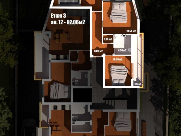 Тристаен апартамент в Благоевград, Широк център - 103 кв.м за 1100 €/кв.м - Снимка #1