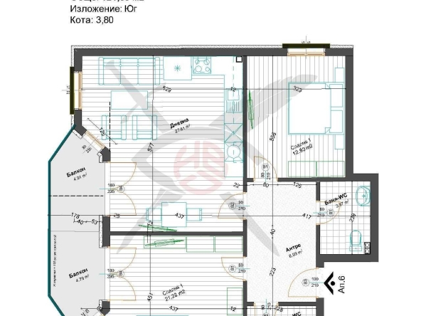 Тристаен апартамент в с. Войводиново, Област Пловдив - 101 кв.м за 850 €/кв.м - Снимка #1
