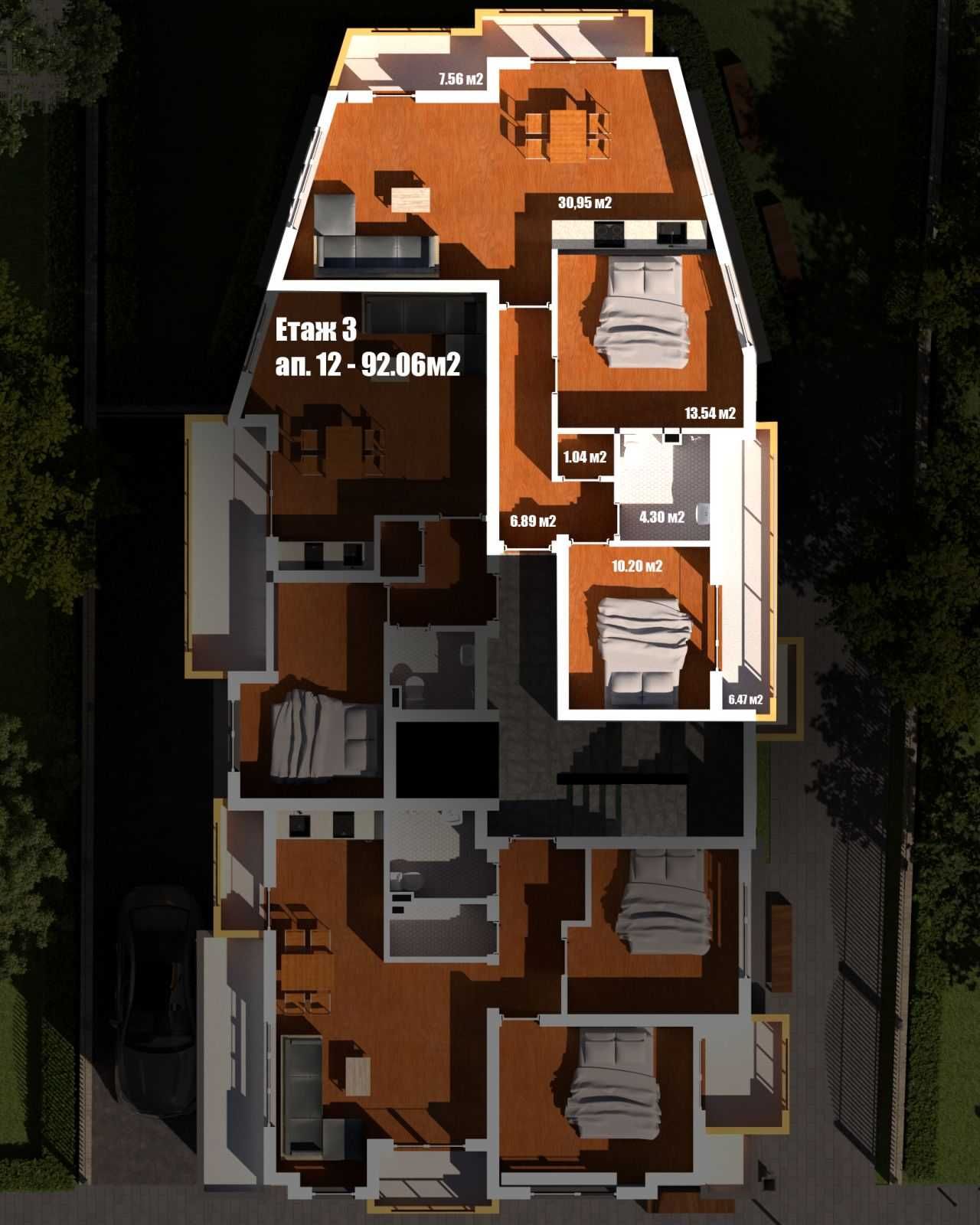 Тристаен апартамент в Благоевград, Широк център - 103 кв.м за 1100 €/кв.м - Снимка #1