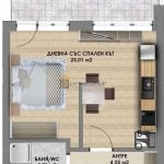 Едностаен апартамент в Пловдив, Христо Смирненски - 62 кв.м за 976 €/кв.м - Снимка #1