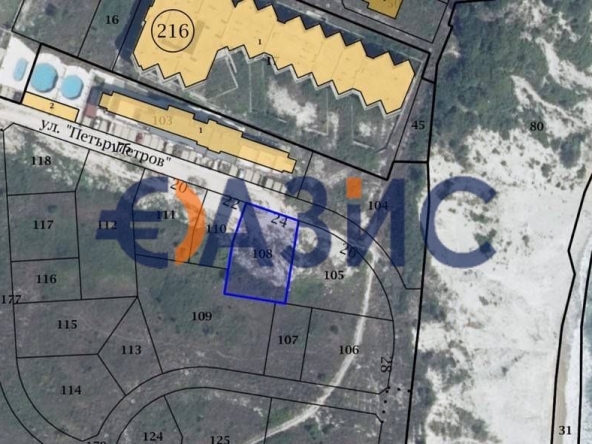 Парцел в Бяла - 814 кв.м за 112 €/кв.м - Снимка #1