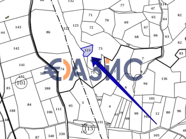 Парцел в Созопол - 1141 кв.м за 12 €/кв.м - Снимка #1