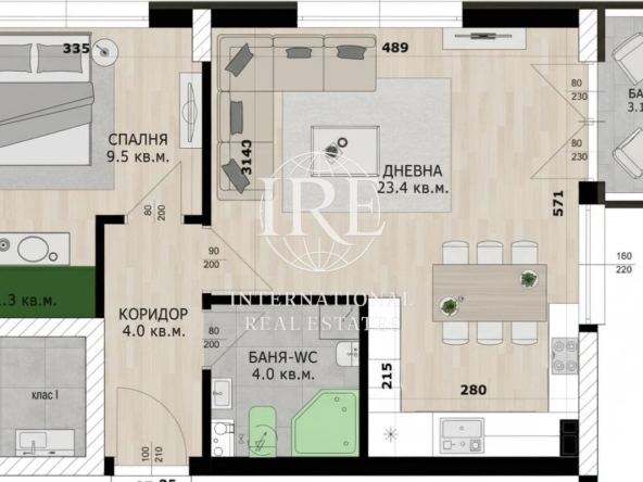 Двустаен апартамент в Варна, Кайсиева градина - 60 кв.м за 799 €/кв.м - Снимка #1