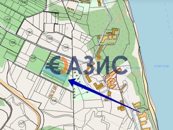 Парцел в Обзор - 3840 кв.м за 34 €/кв.м - Снимка #1