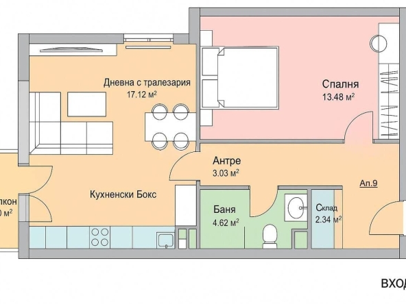 Двустаен апартамент в София, Слатина - 82 кв.м за 1232 €/кв.м - Снимка #1