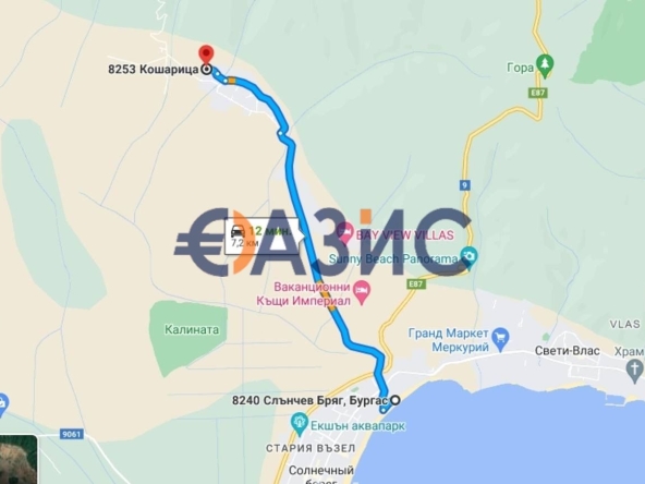 Парцел в с. Кошарица, Област Бургас - 780 кв.м за 50 €/кв.м - Снимка #1