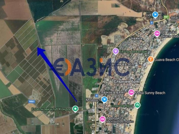 Парцел в к.к. Слънчев бряг - 999 кв.м за 7 €/кв.м - Снимка #1