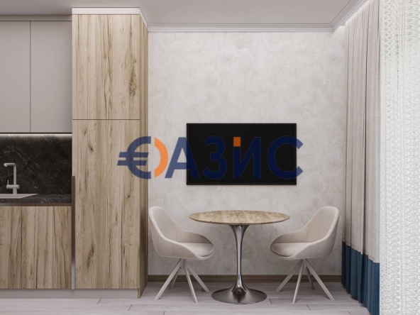 Едностаен апартамент в к.к. Слънчев бряг - 38 кв.м за 1086 €/кв.м - Снимка #1