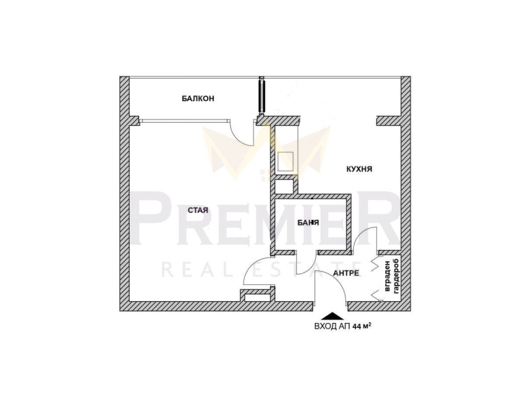 Двустаен апартамент в Варна, Владислав Варненчик - 44 кв.м за 1810 €/кв.м - Снимка #1