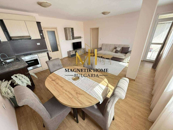 Дава се под наем Двустаен апартамент в Бургас, Меден рудник - зона В - 62 кв.м за 306 € - Снимка #1