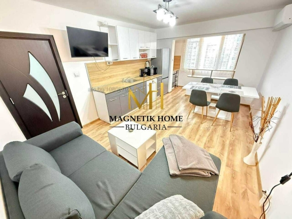 Дава се под наем Тристаен апартамент в Бургас, Славейков - 80 кв.м за 714 € - Снимка #1