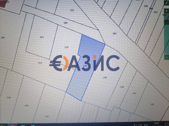 Парцел в Поморие - 2555 кв.м за 17 €/кв.м - Снимка #1