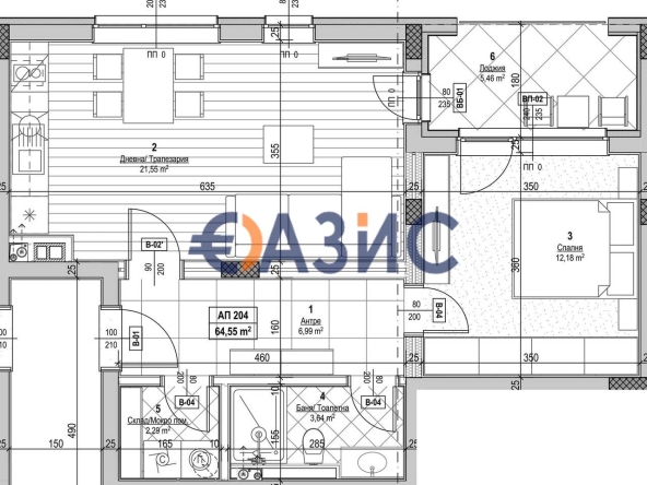 Двустаен апартамент в Несебър - 76 кв.м за 2895 €/кв.м - Снимка #1