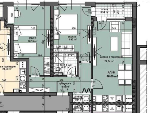 Тристаен апартамент в Пловдив, Тракия - 102 кв.м за 745 €/кв.м - Снимка #1