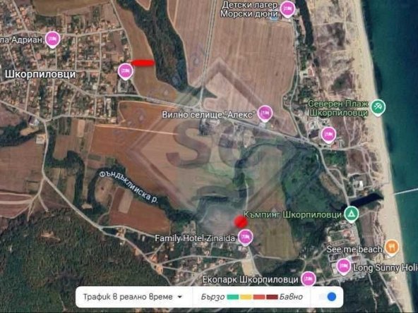 Парцел в с. Шкорпиловци, Област Варна - 2500 кв.м за 10 €/кв.м - Снимка #1