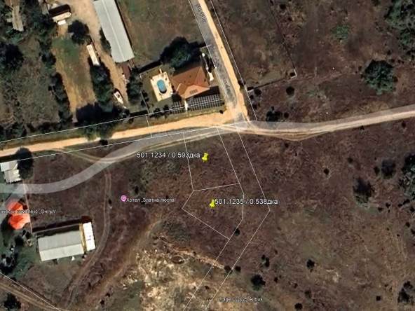 Парцел в с. Българево, Област Добрич - 538 кв.м за 25 €/кв.м - Снимка #1