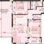 Тристаен апартамент в Варна, м-т Пчелина - 107 кв.м за 982 €/кв.м - Снимка #1