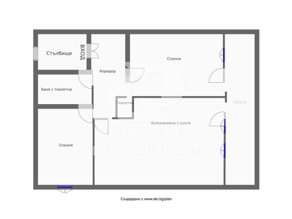 Двустаен апартамент в Пловдив, Христо Смирненски - 64 кв.м за 1360 €/кв.м - Снимка #1