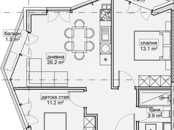 Тристаен апартамент в Варна, Владислав Варненчик - 81 кв.м за 755 €/кв.м - Снимка #1