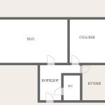 Двустаен апартамент в Видин, Вида 1 - 60 кв.м за 400 €/кв.м - Снимка #1