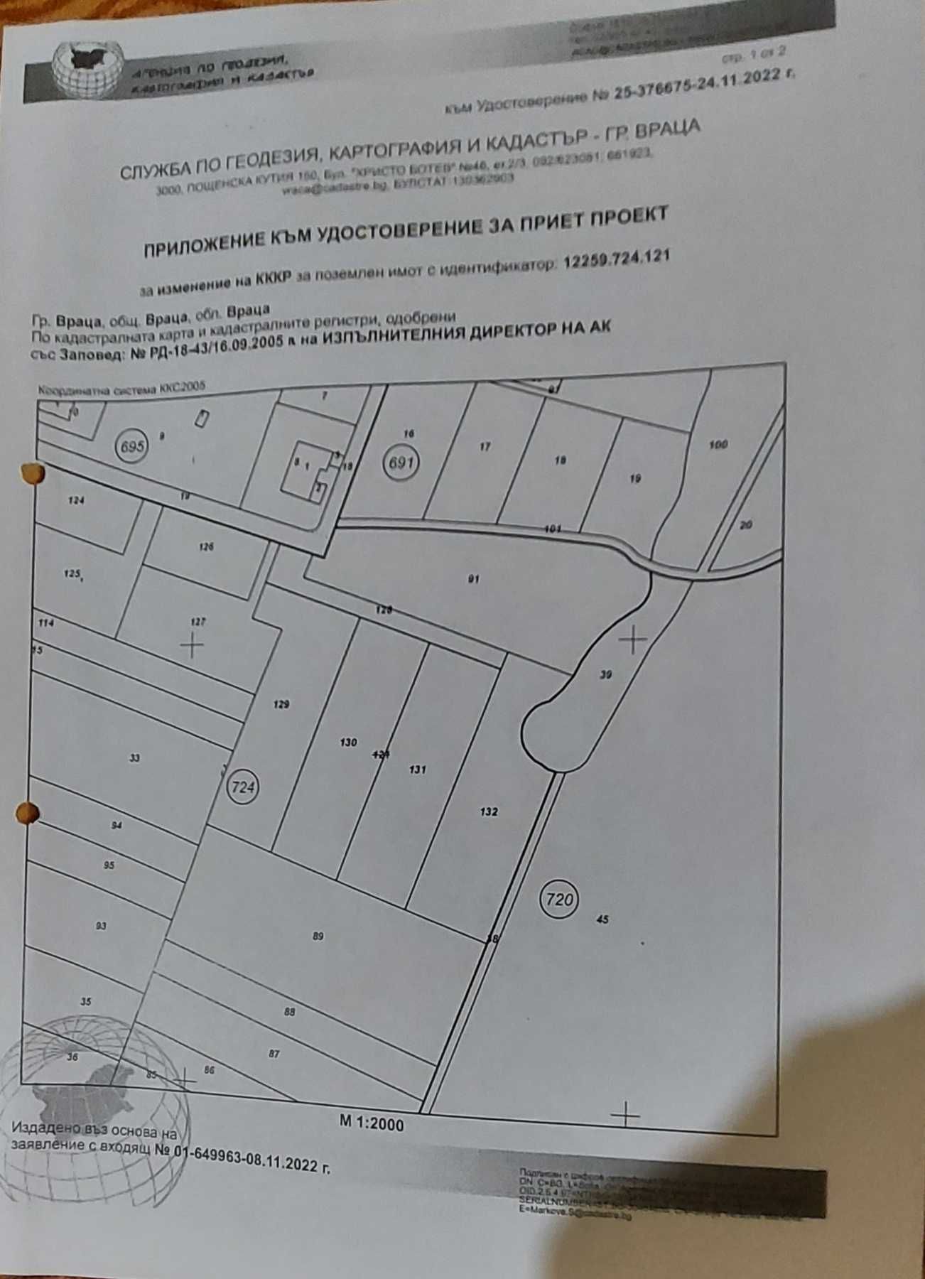 Парцел в Враца, Студентски град - 4252 кв.м за 5 €/кв.м - Снимка #1