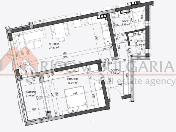 Двустаен апартамент в Варна, Възраждане 3 - 91 кв.м за 1344 €/кв.м - Снимка #1