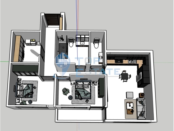 Тристаен апартамент в Велико Търново, Бузлуджа - 104 кв.м за 1000 €/кв.м - Снимка #1