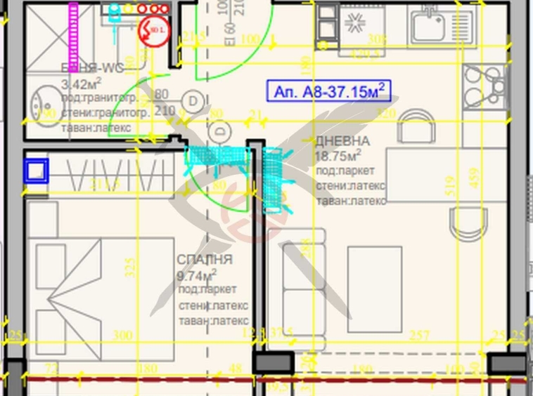 Двустаен апартамент в Варна, Гръцка махала - 49 кв.м за 3256 €/кв.м - Снимка #1
