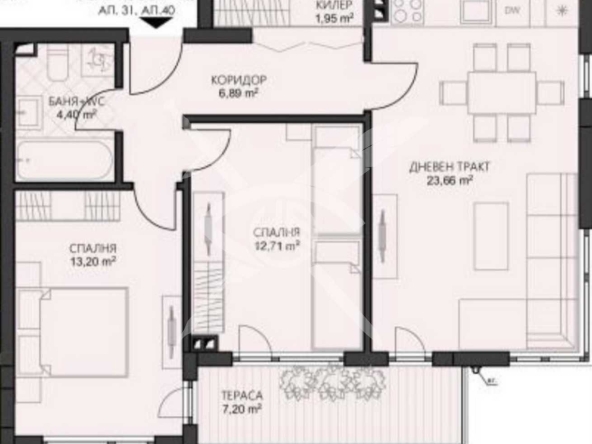 Тристаен апартамент в Варна, Владислав Варненчик - 90 кв.м за 962 €/кв.м - Снимка #1