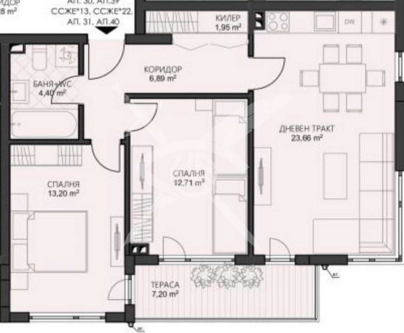 Тристаен апартамент в Варна, Владислав Варненчик - 90 кв.м за 962 €/кв.м - Снимка #1