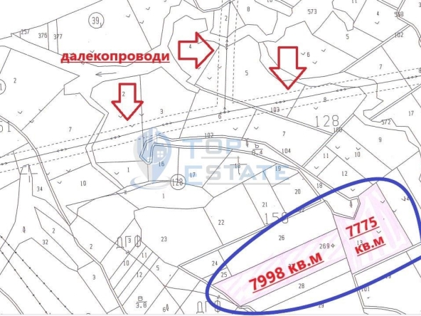 Парцел в с. Константин, Област Велико Търново - 15773 кв.м за 0 €/кв.м - Снимка #1