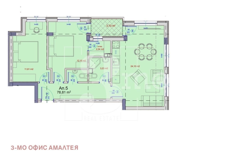 Тристаен апартамент в София, Люлин 9 - 95 кв.м за 1403 €/кв.м - Снимка #1