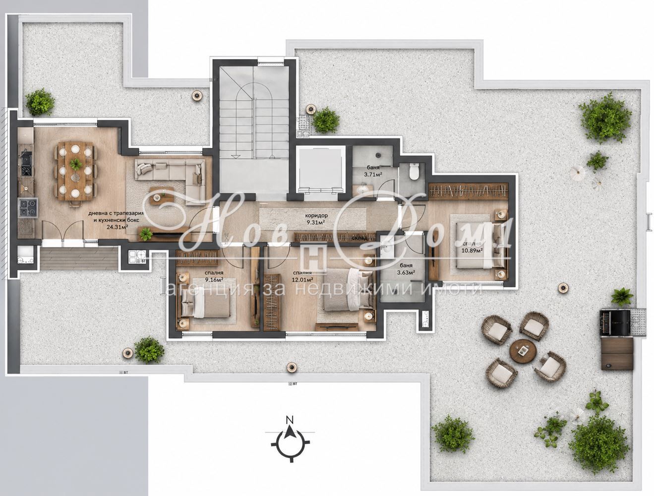 Четиристаен апартамент в София, Дървеница - 271 кв.м за 941 €/кв.м - Снимка #1