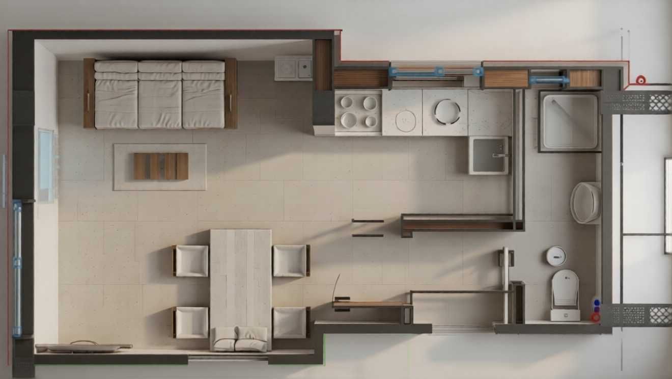 Едностаен апартамент в Пловдив, Гагарин - 51 кв.м за 525 €/кв.м - Снимка #1