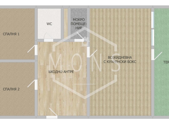 Тристаен апартамент в Велико Търново, Колю Фичето - 95 кв.м за 1527 €/кв.м - Снимка #1
