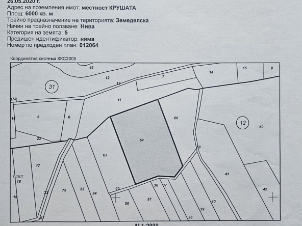 Парцел в Кюстендил, Ильо войвода - 6000 кв.м за 1 €/кв.м - Снимка #1