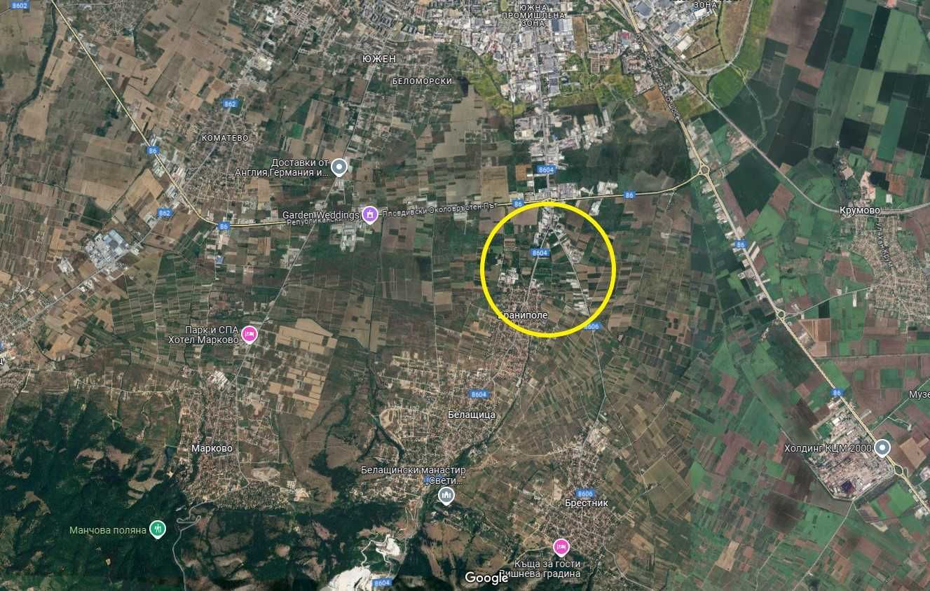 Парцел в с. Браниполе, Област Пловдив - 2750 кв.м за 48 €/кв.м - Снимка #1