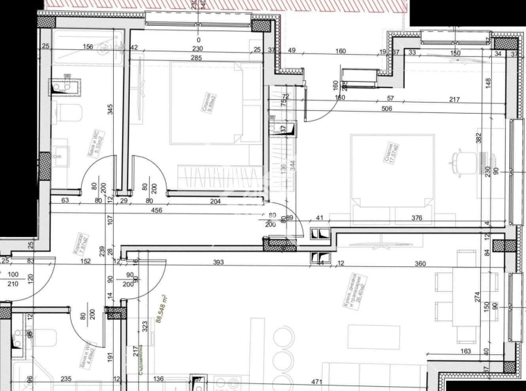 Тристаен апартамент в Бургас, Меден рудник - зона А - 129 кв.м за 971 €/кв.м - Снимка #1