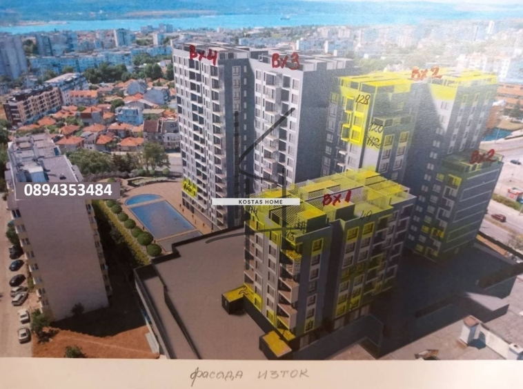 Двустаен апартамент в Варна, Младост 1 - 96 кв.м за 1448 €/кв.м - Снимка #1