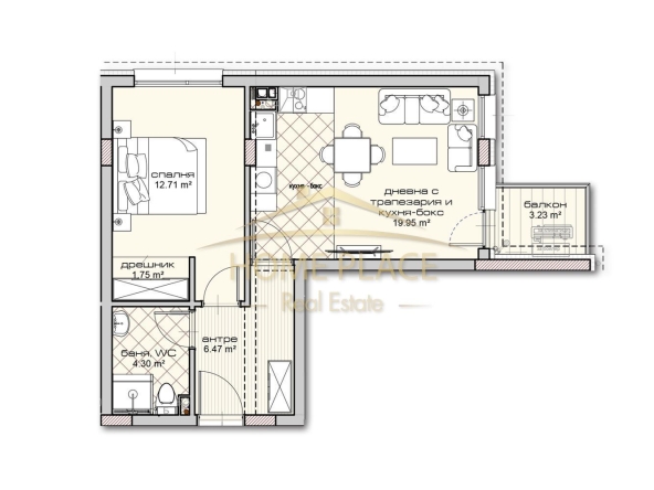 Двустаен апартамент в Варна, Владислав Варненчик - 70 кв.м за 1929 €/кв.м - Снимка #1