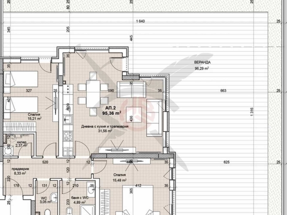 Тристаен апартамент в София, Лозенец - 241 кв.м за 1381 €/кв.м - Снимка #1