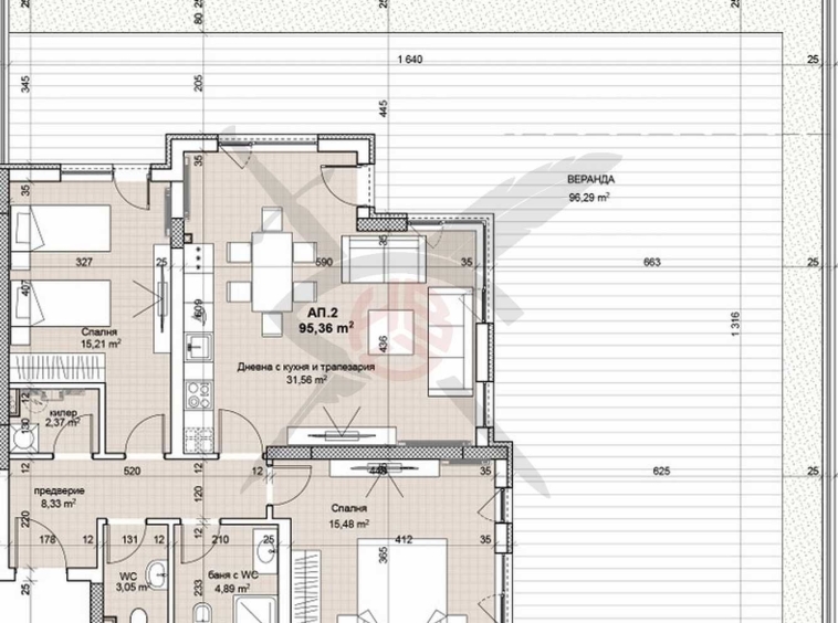Тристаен апартамент в София, Лозенец - 241 кв.м за 1381 €/кв.м - Снимка #1