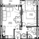 Двустаен апартамент в Пловдив, Южен - 65 кв.м за 1062 €/кв.м - Снимка #1