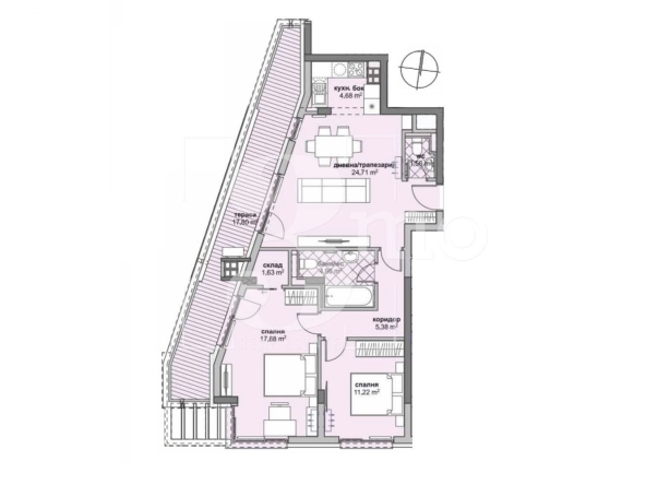 Тристаен апартамент в София, Люлин 6 - 125 кв.м за 1403 €/кв.м - Снимка #1