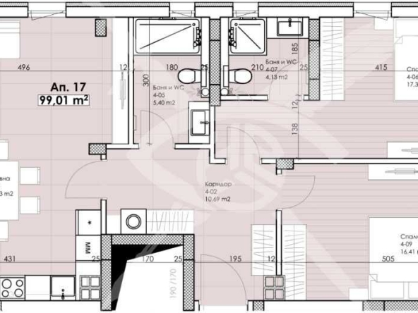Тристаен апартамент в Пловдив, Остромила - 111 кв.м за 759 €/кв.м - Снимка #1